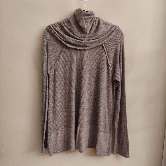 ADORA Ribbed Knit Long Sleeve Cowl Neck Sweater - Picture 9 of 11